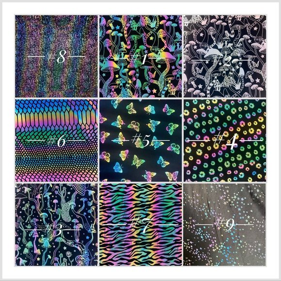 Rainbow reflective fringe/fringeless arm warmer sleeves Festival Rave Wear - Picture 5 of 6